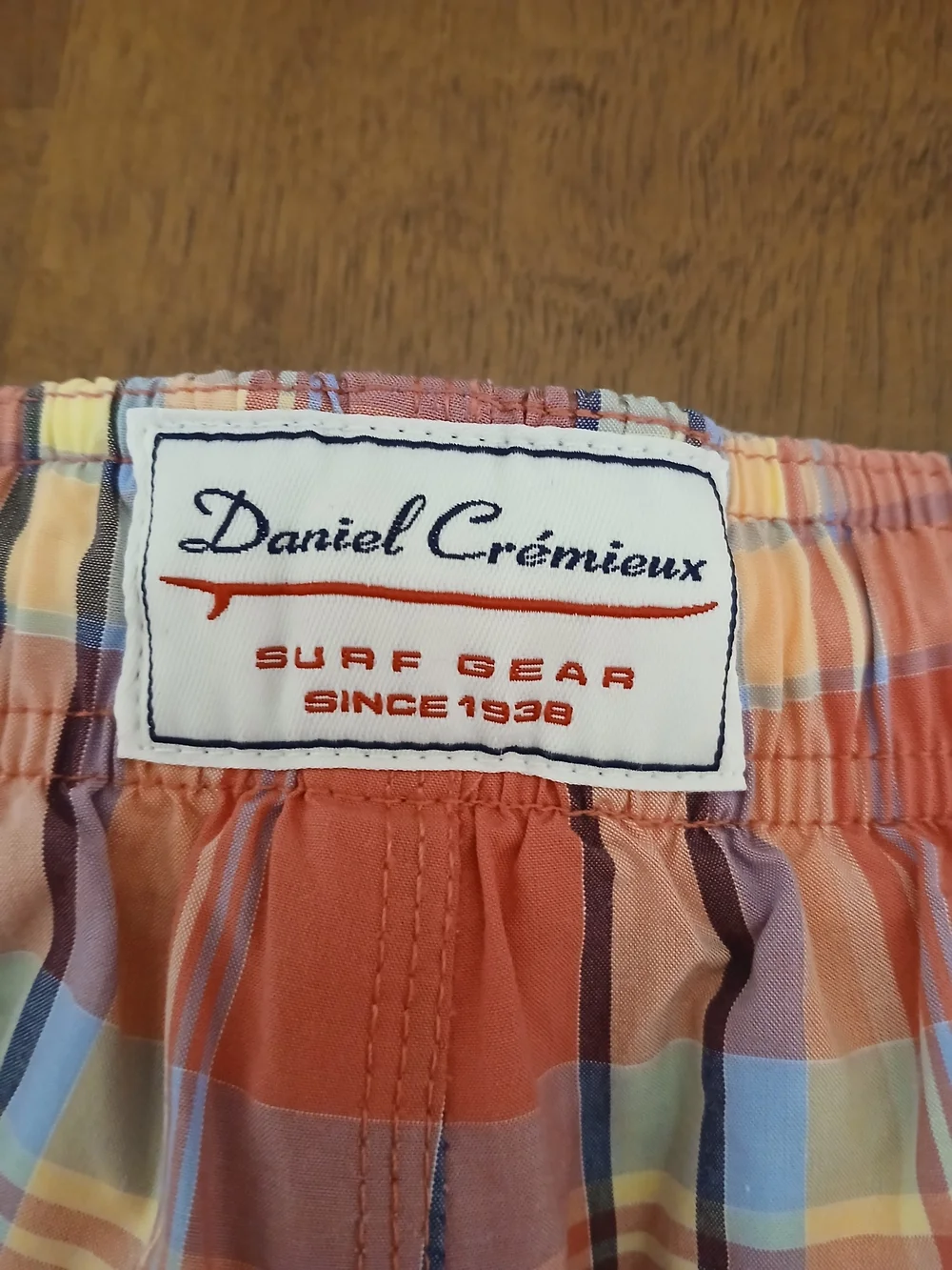 Daniel Cremieux Men's Plaid Swim Shorts Size L Drawstring Lined